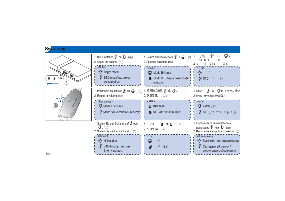 Optoma Technology PK-101 manual Switch on 