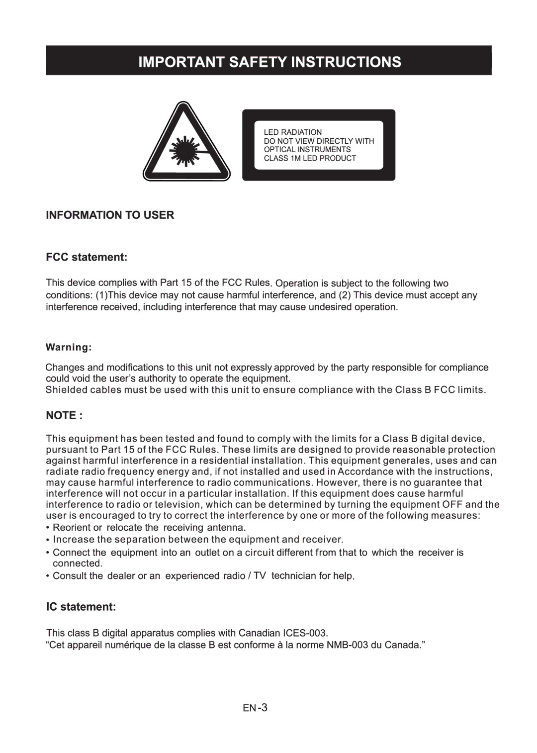 Optoma Technology PT110 manual 