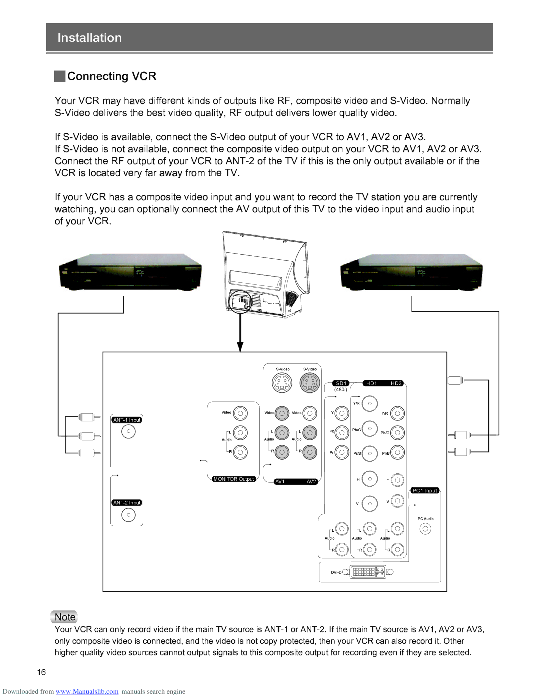 Optoma Technology RD65 manual Installation 