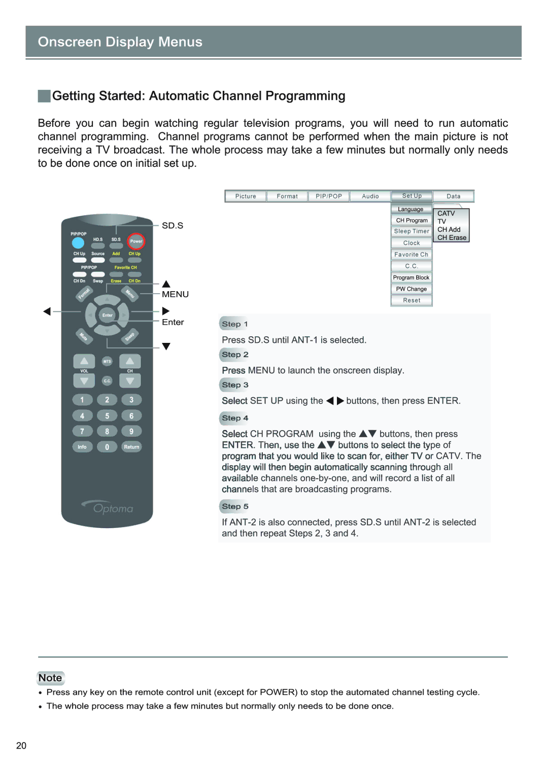 Optoma Technology RD65 owner manual 