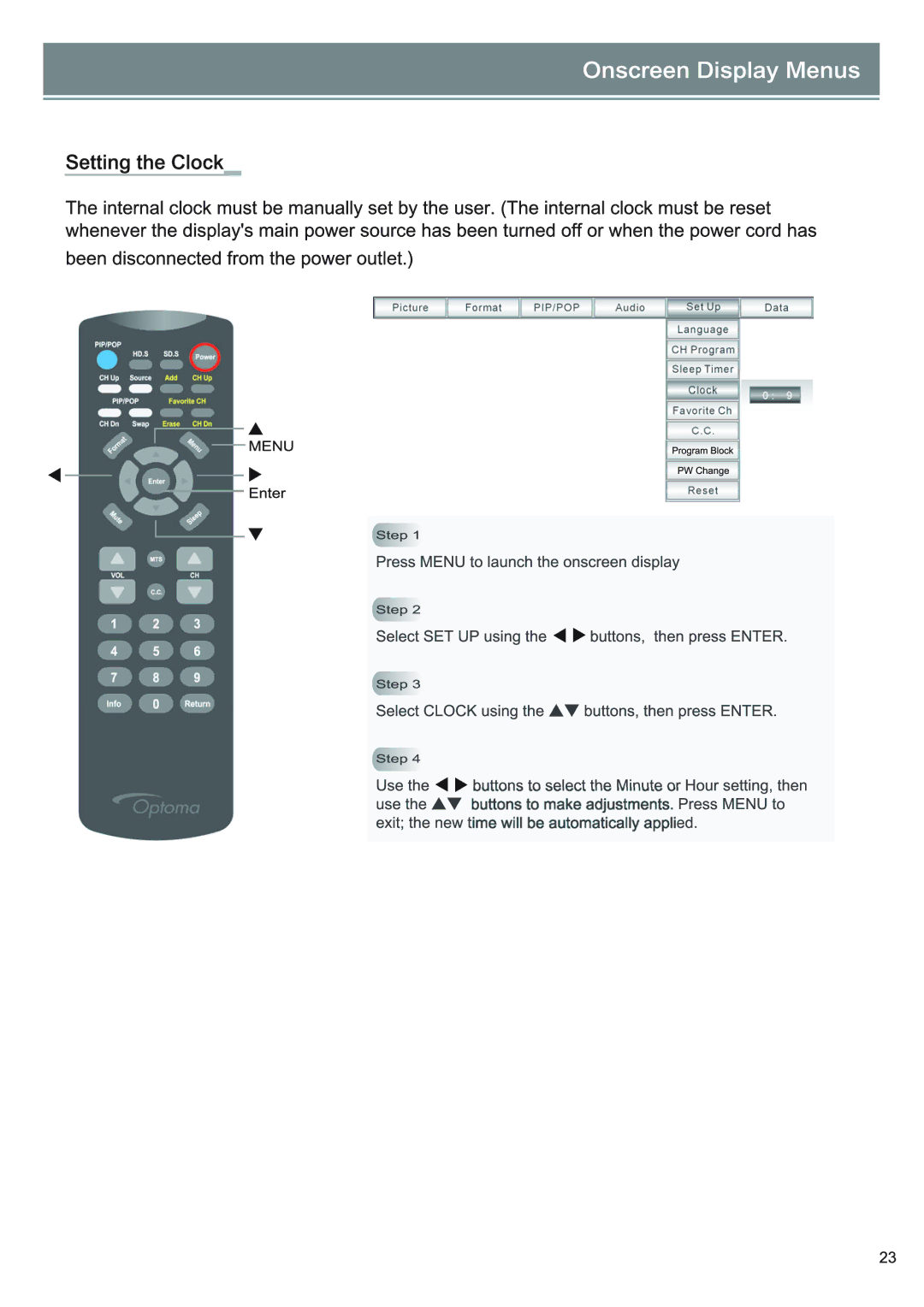 Optoma Technology RD65 owner manual 