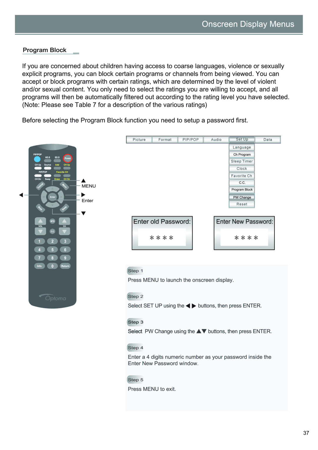 Optoma Technology RD65 owner manual 