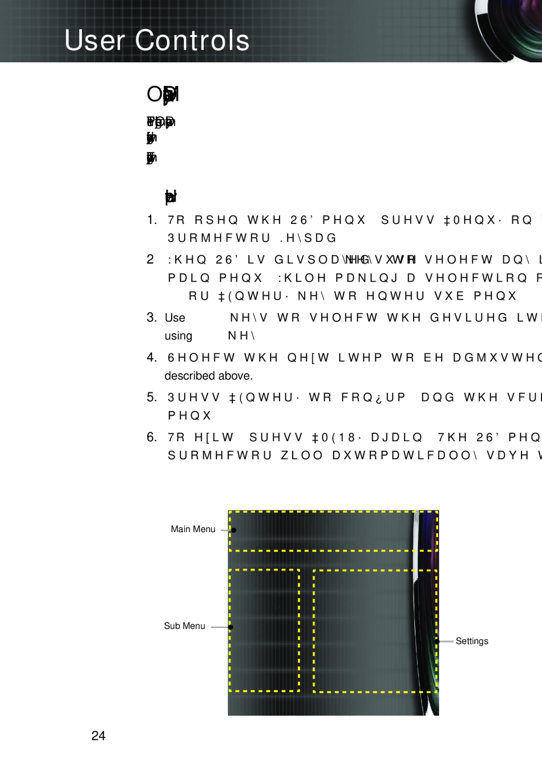 Optoma Technology TW762GOV manual On-screen Display Menus, How to operate 