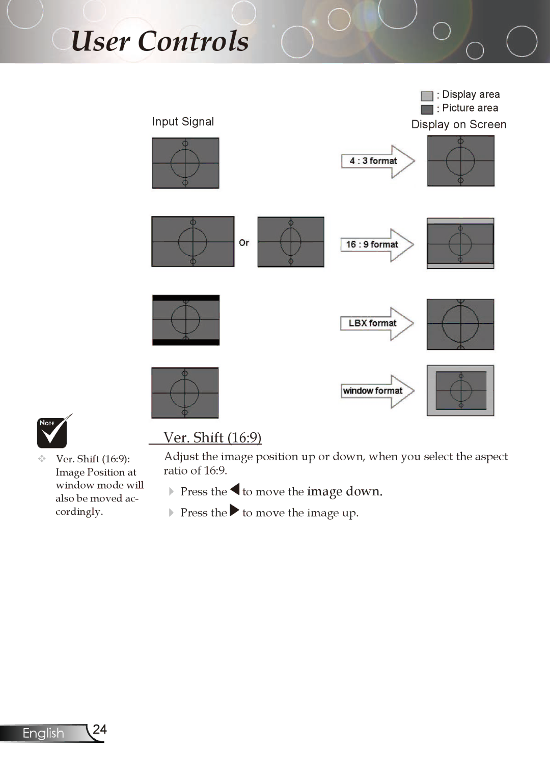 Optoma Technology TX773 manual Ver. Shift 