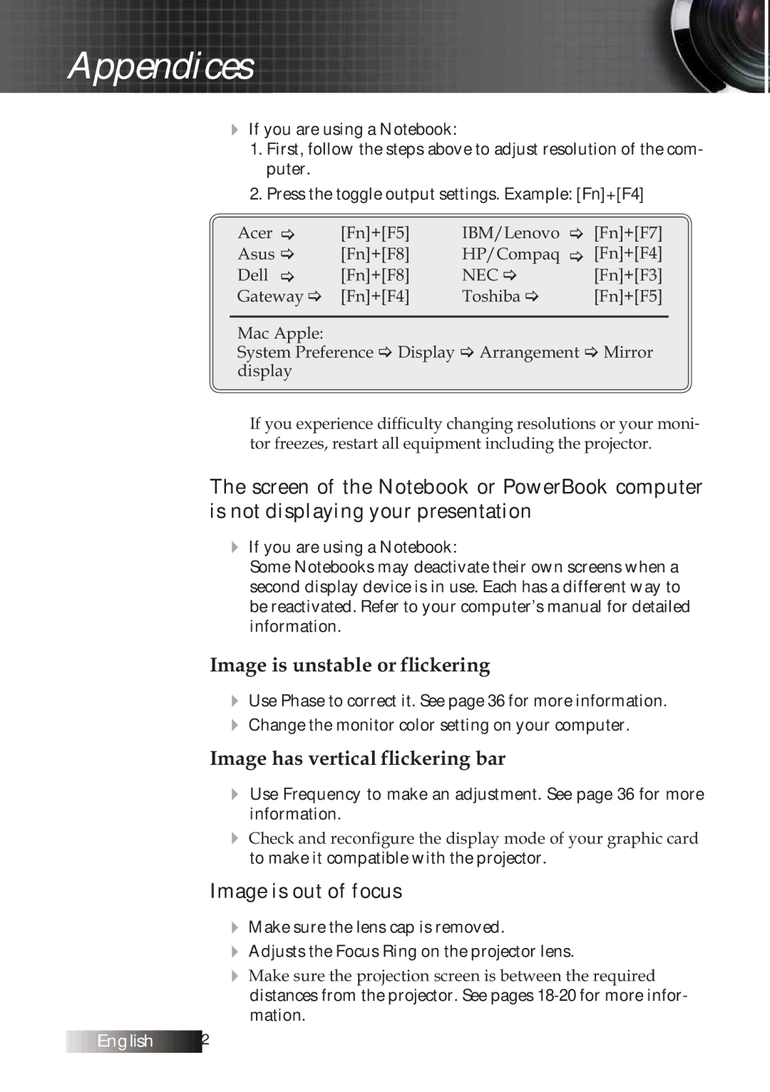 Optoma Technology TXR774 manual PdjhLvXqvwdeohRuÁlfnhulqj 