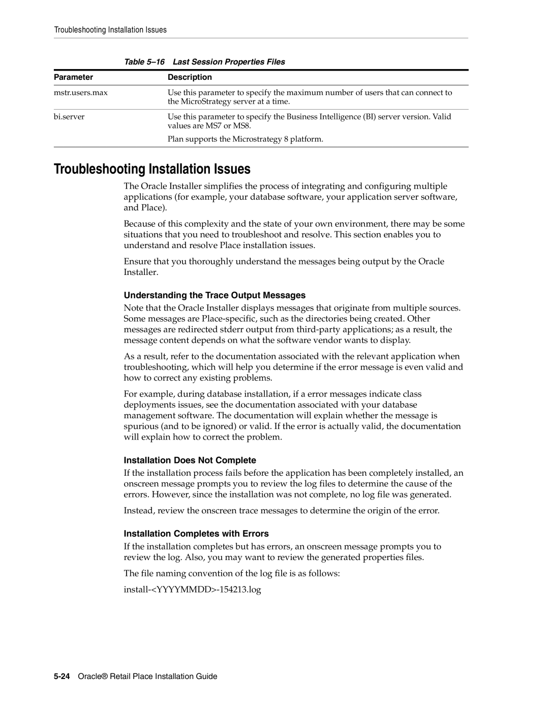 Oracle Audio Technologies 12.2 manual Troubleshooting Installation Issues 