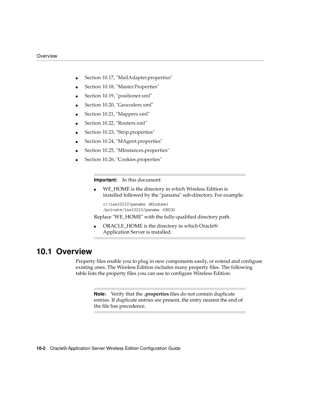 Oracle Audio Technologies 9i manual Overview 