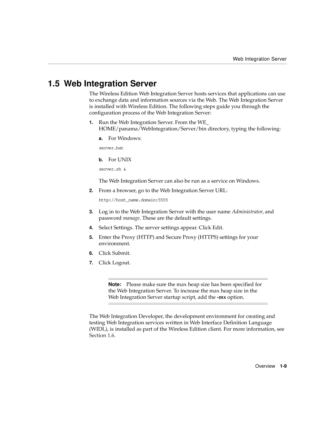 Oracle Audio Technologies 9i manual Web Integration Server 