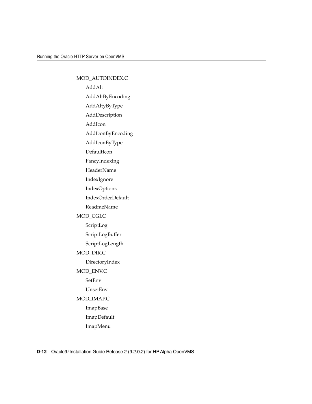 Oracle Audio Technologies B10508-01 manual Modcgi.C 