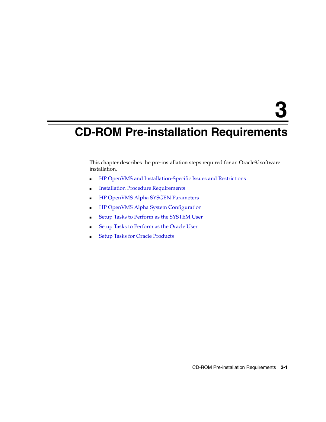 Oracle Audio Technologies B10508-01 manual CD-ROM Pre-installation Requirements 