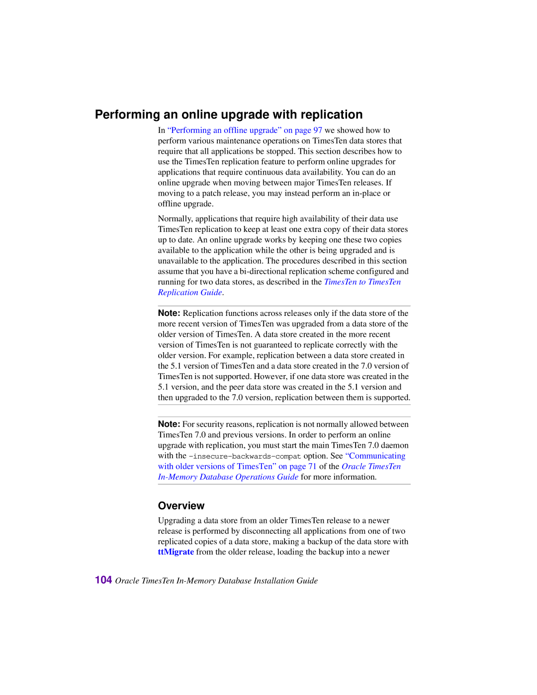 Oracle Audio Technologies B31679-01 manual Performing an online upgrade with replication, Overview 