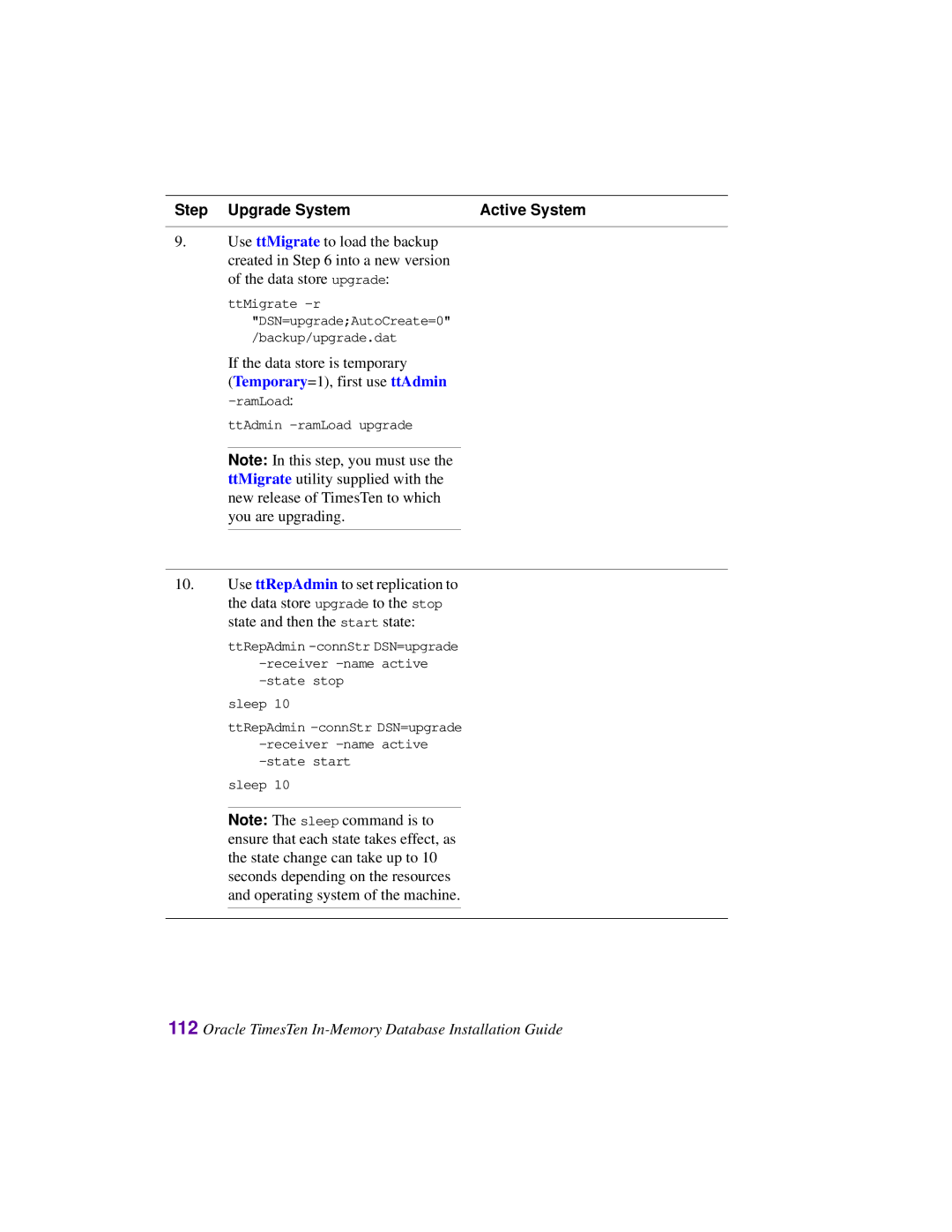 Oracle Audio Technologies B31679-01 manual RamLoad TtAdmin -ramLoad upgrade 