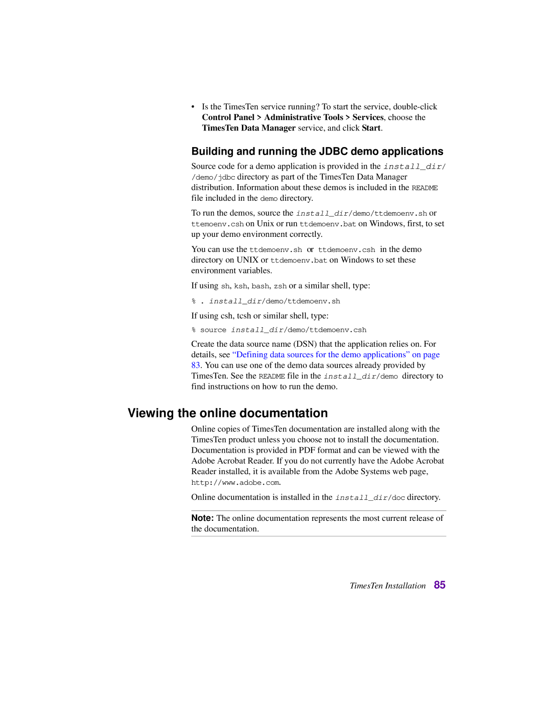 Oracle Audio Technologies B31679-01 Viewing the online documentation, Building and running the Jdbc demo applications 