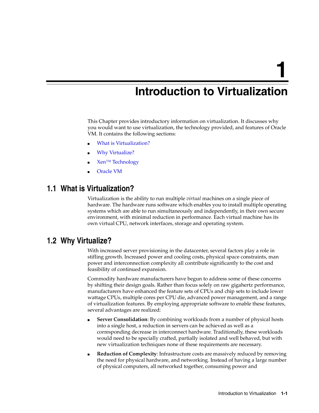 Oracle Audio Technologies E10898-02 manual Introduction to Virtualization, What is Virtualization?, Why Virtualize? 