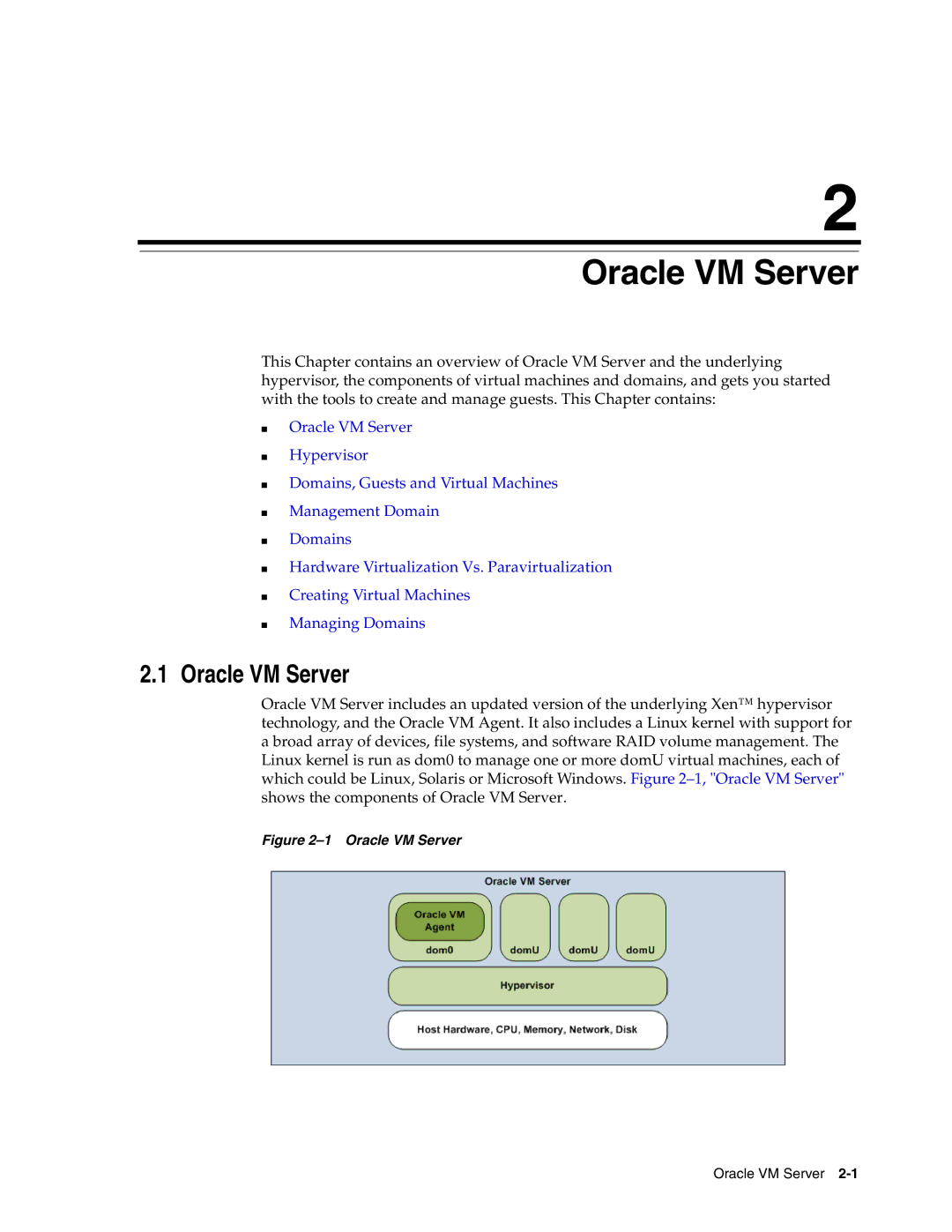 Oracle Audio Technologies E10898-02 manual Oracle VM Server 