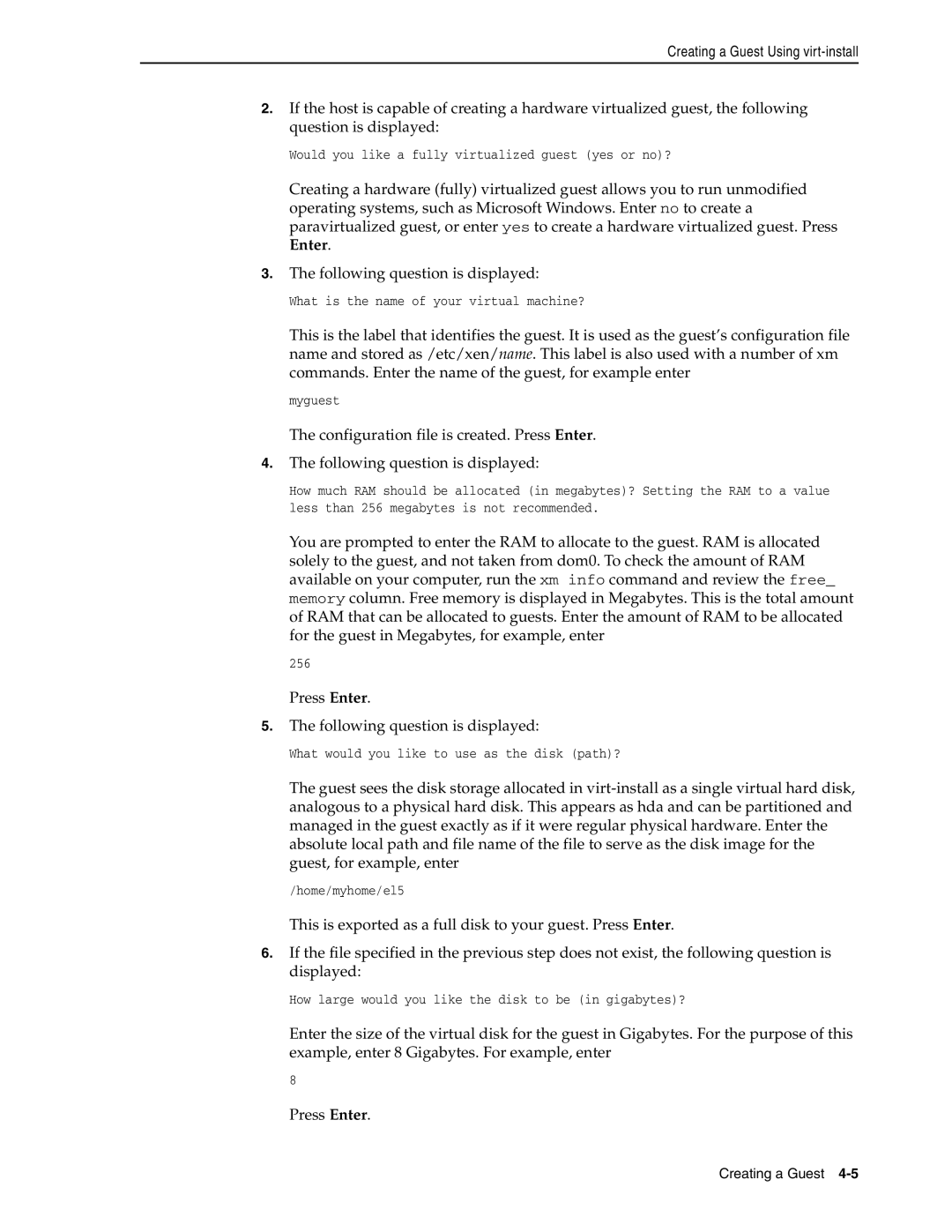 Oracle Audio Technologies E10898-02 manual Press Enter Following question is displayed 