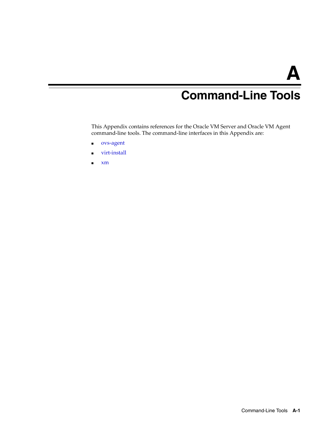 Oracle Audio Technologies E10898-02 manual Command-Line Tools 