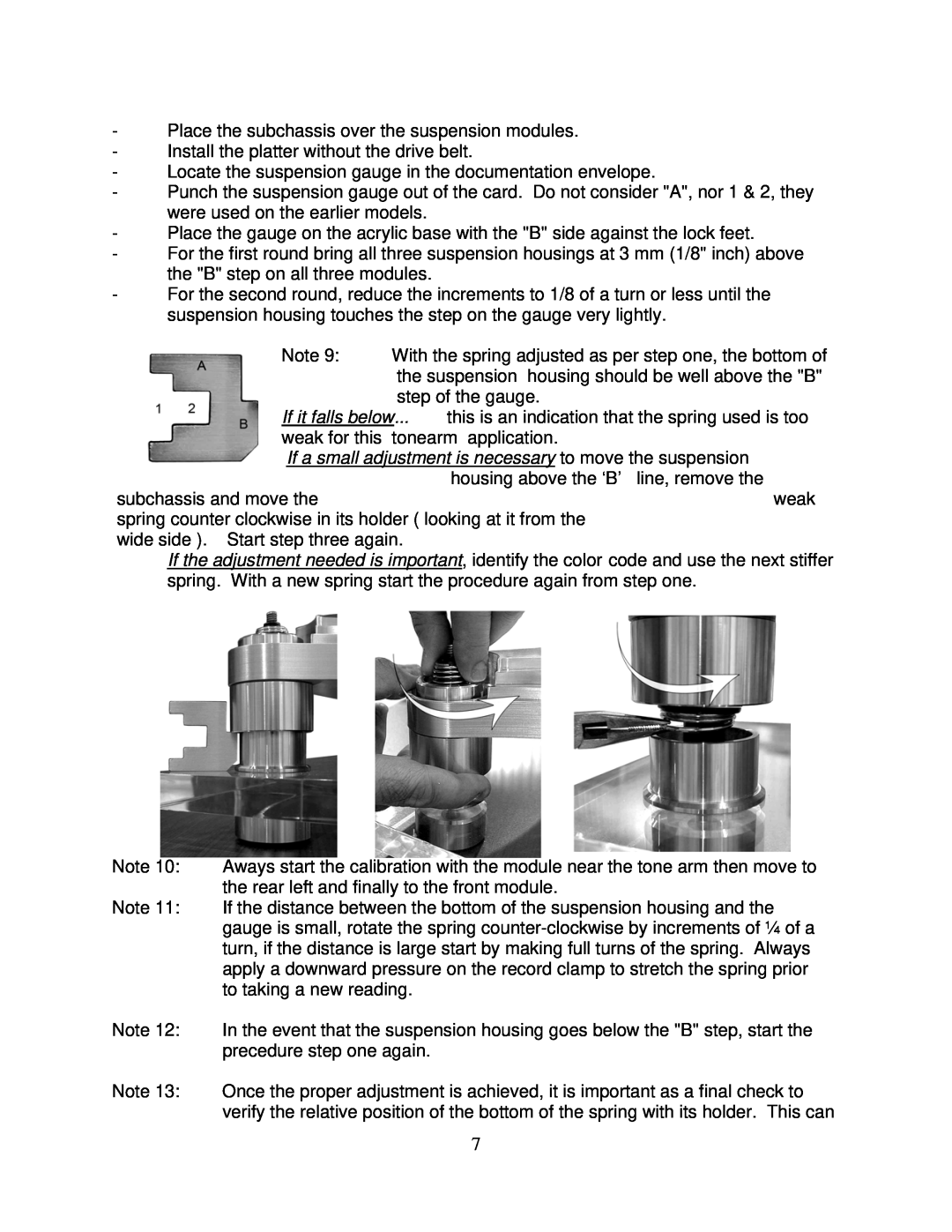 Oracle Audio Technologies V owner manual Place the subchassis over the suspension modules 