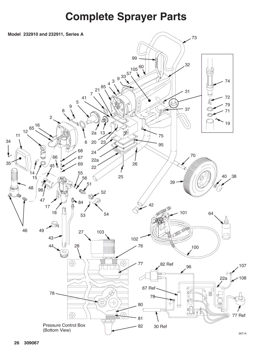 Oracom MAX 695 dimensions Model 232910 and 232911, Series a 