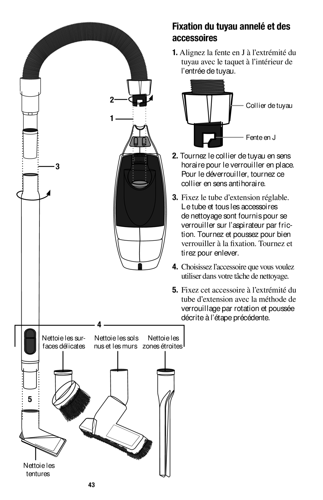 Oreck 1600 manual Accessoires 