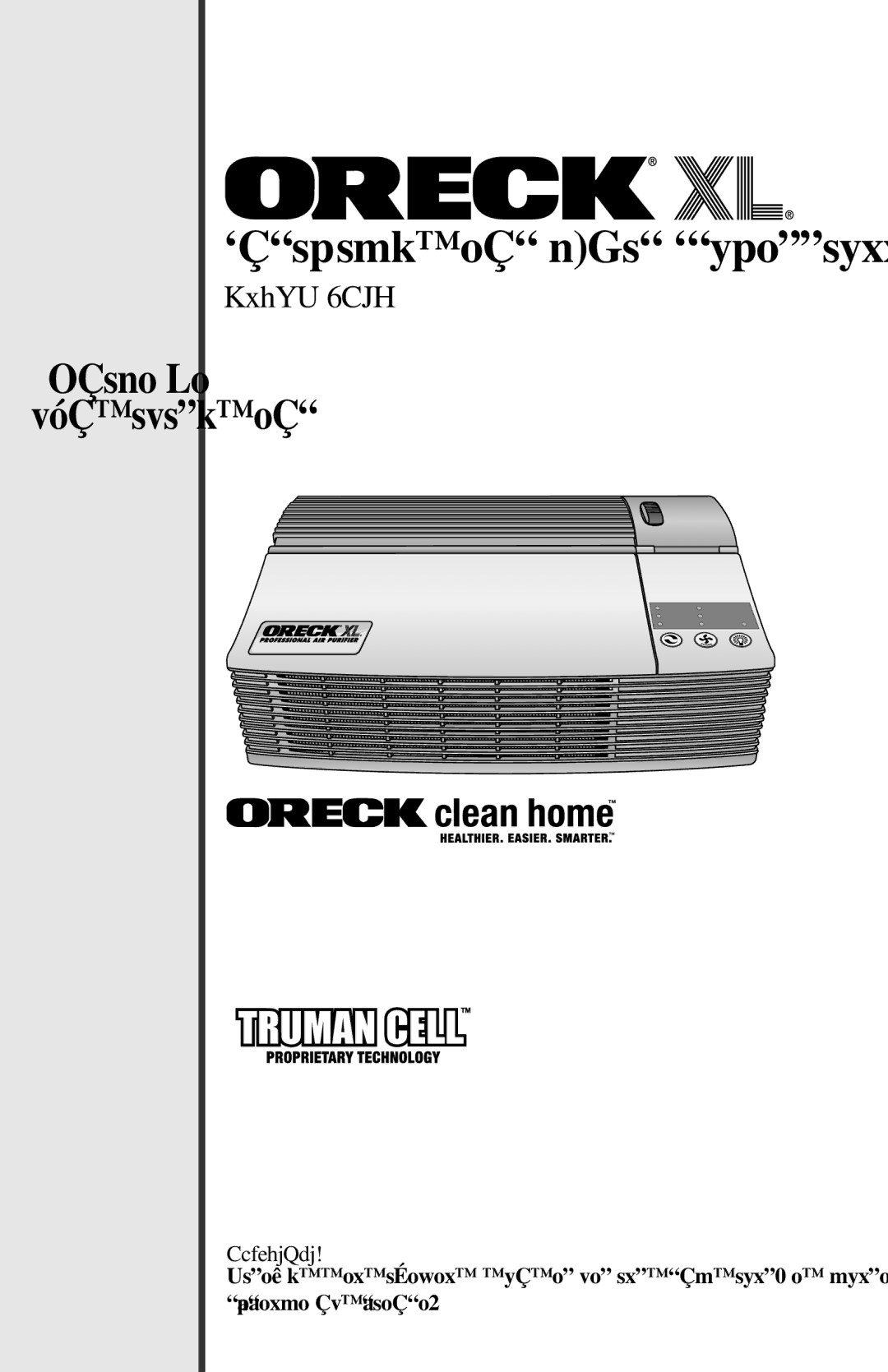 Oreck 21057-03 manual Purificateur d’Air Professionnel 