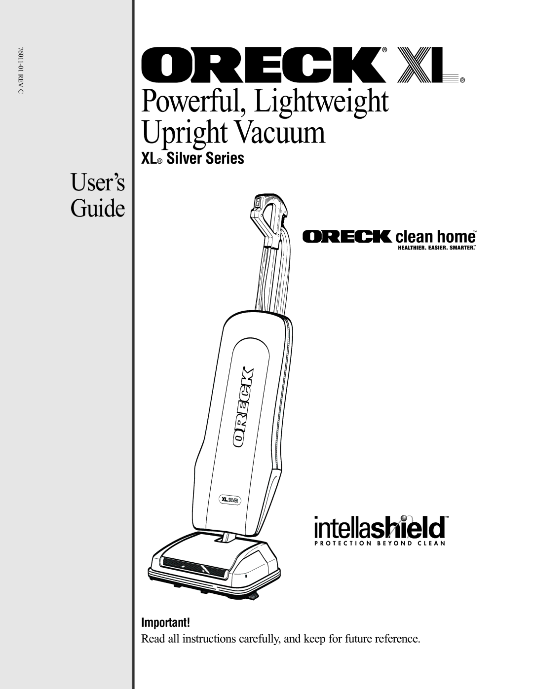 Oreck 76011-01REVC manual Powerful, Lightweight Upright Vacuum 