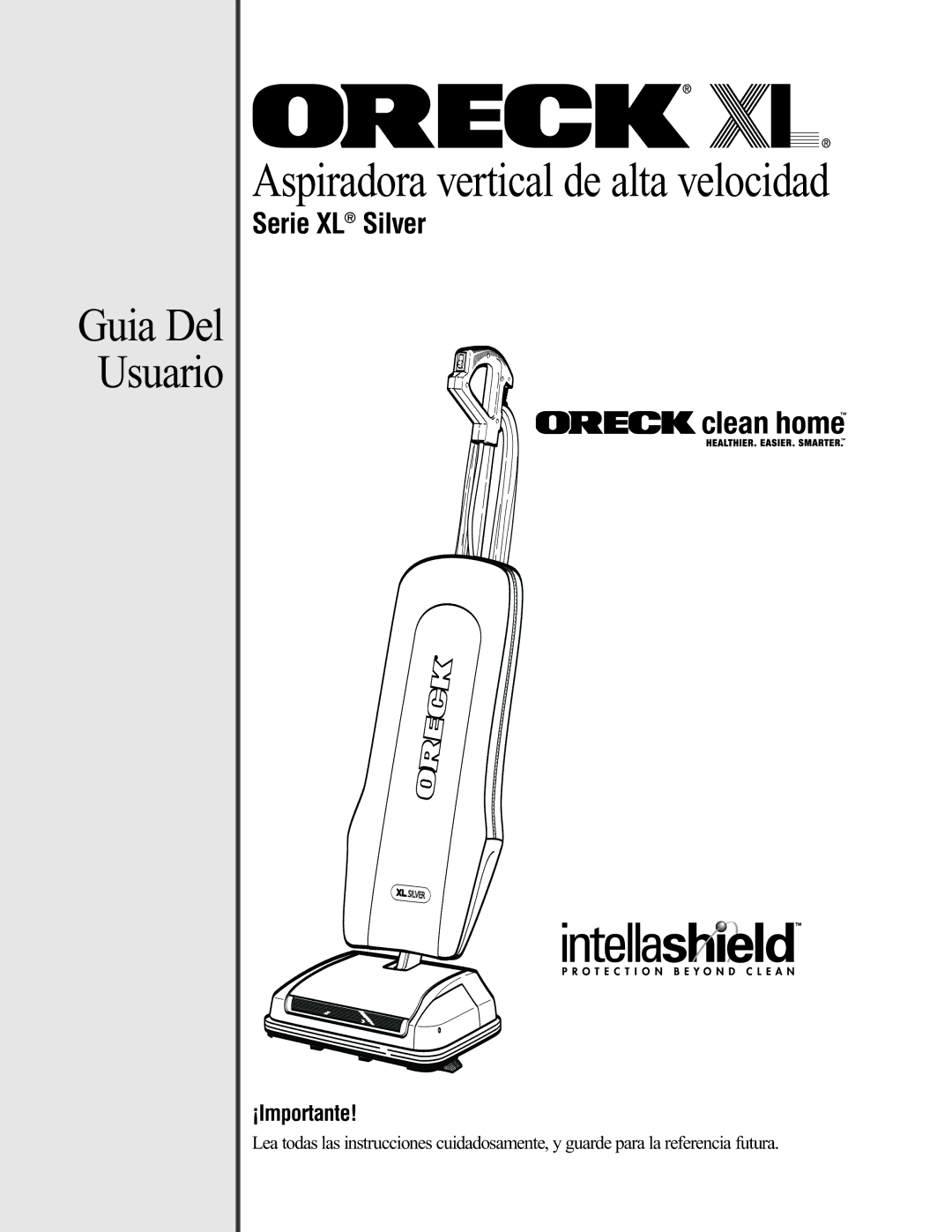 Oreck 76011-01REVC manual Aspiradora vertical de alta velocidad, ¡Importante 