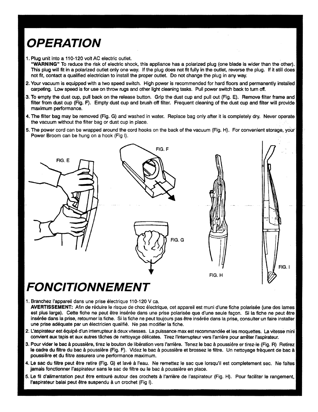 Oreck DP-460 manual 