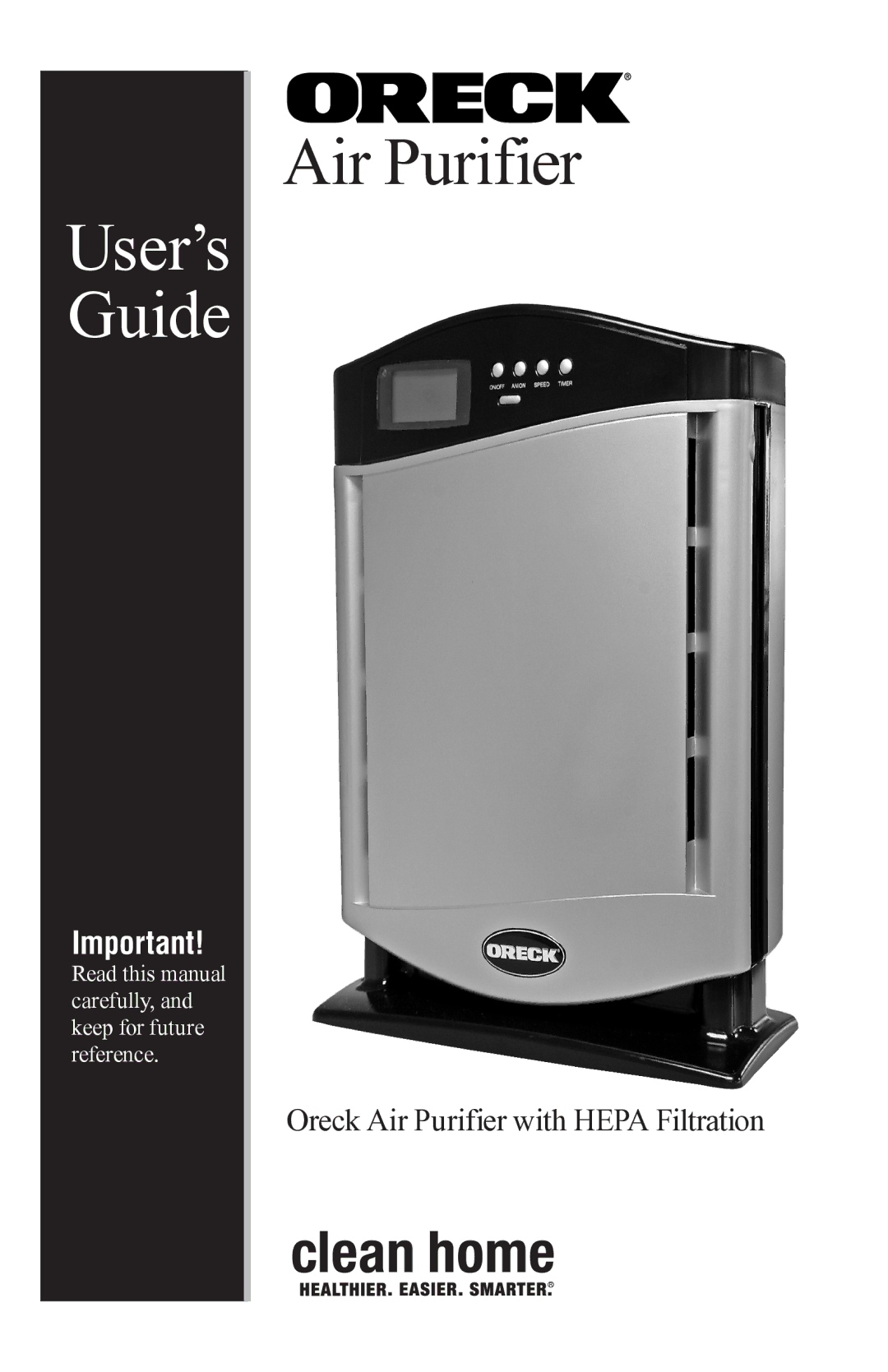 Oreck ProShield Plus Ai manual Air Purifier 