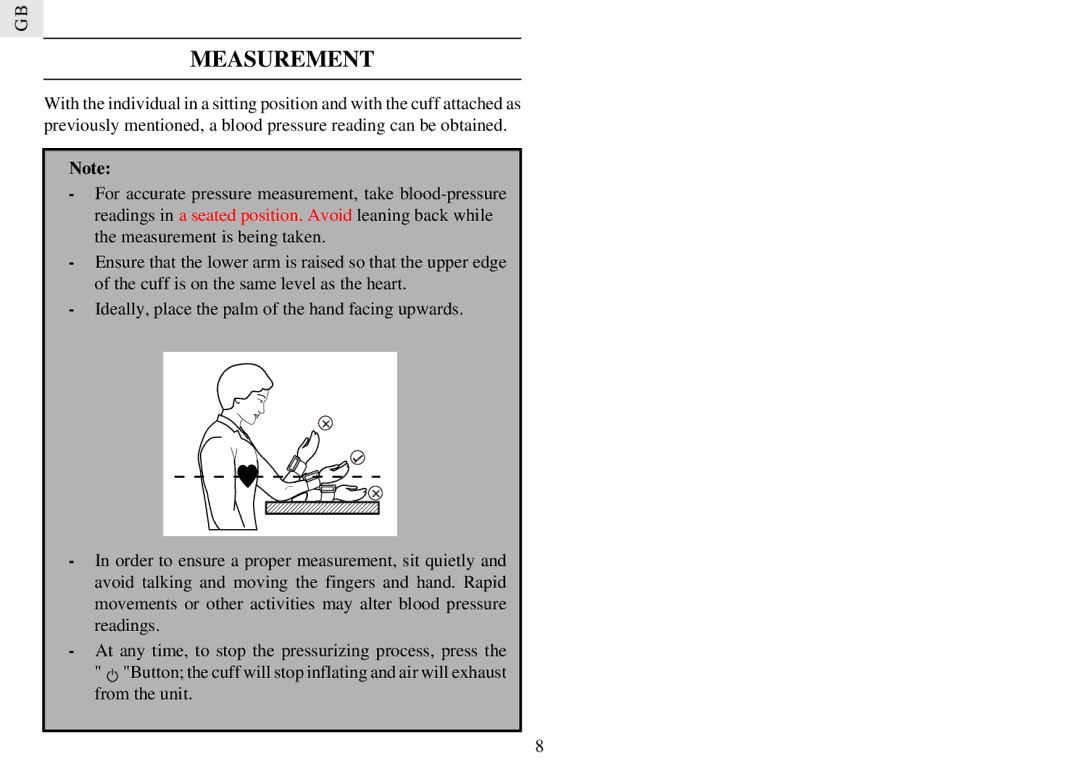 Oregon BPW128 manual Measurement 