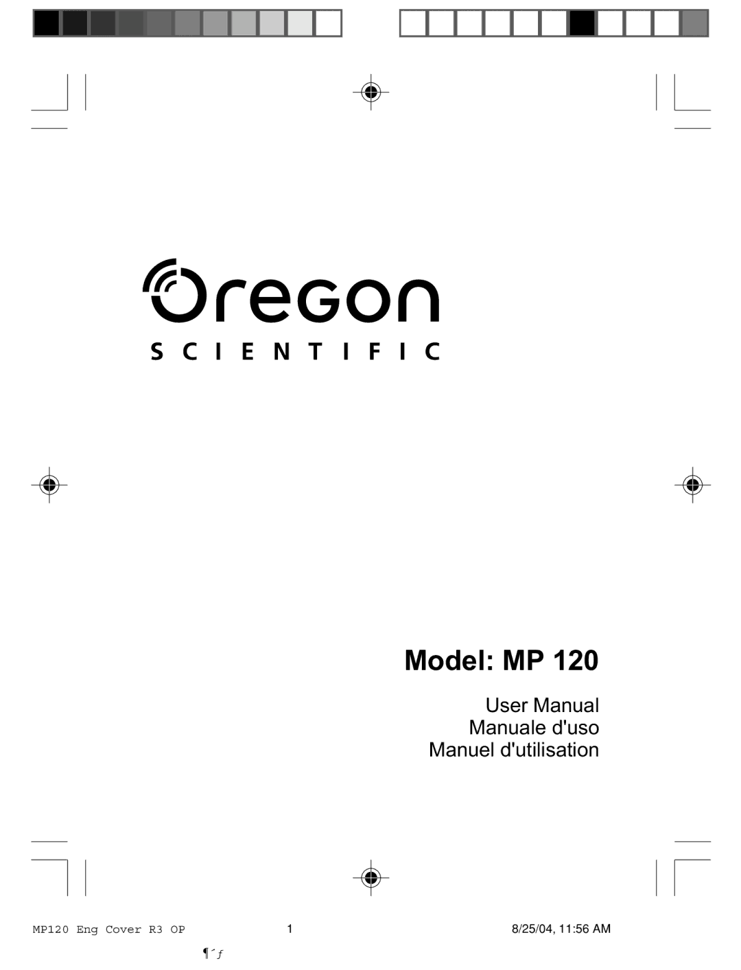 Oregon MP 120 user manual Model MP 