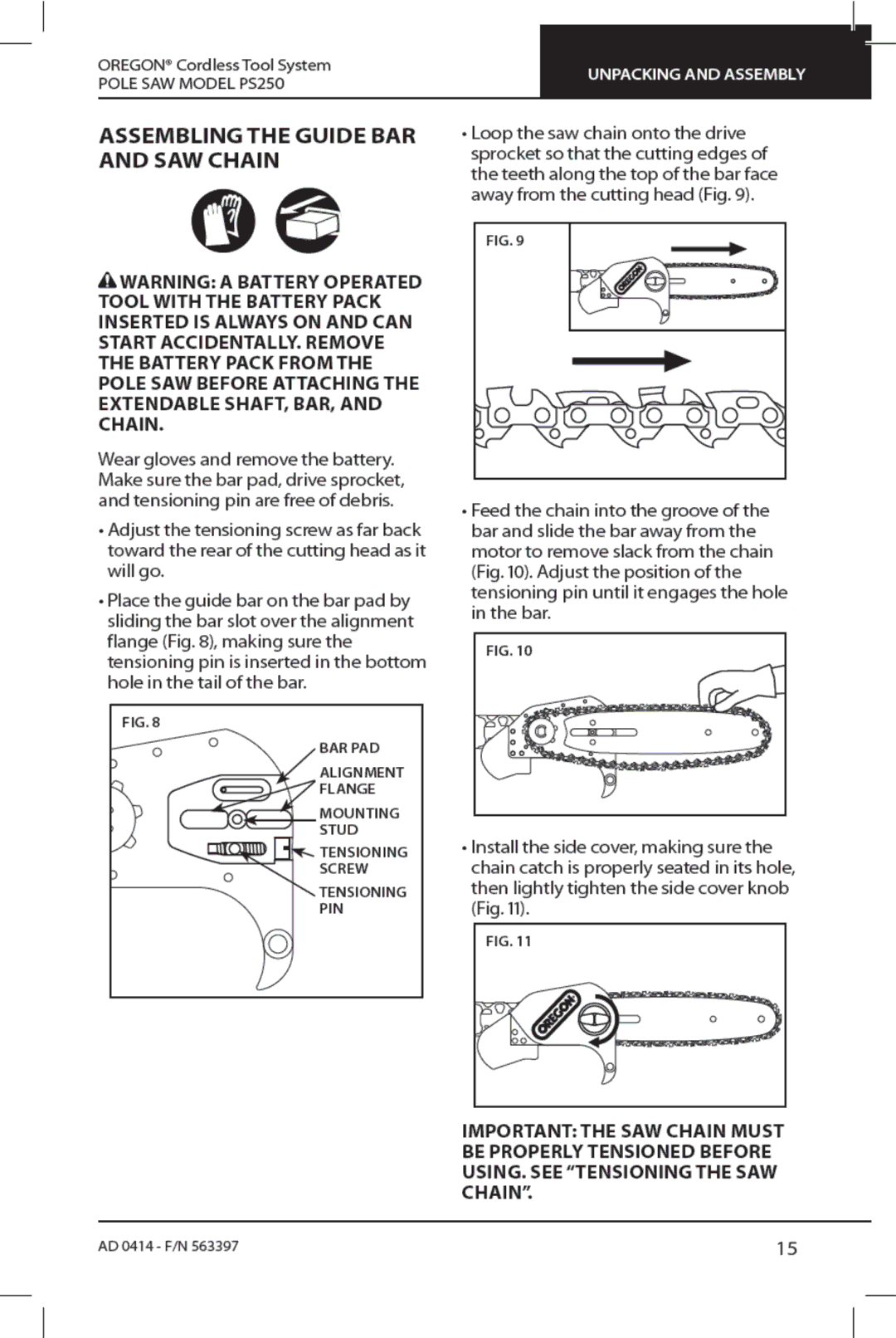 Oregon PS250 manual 