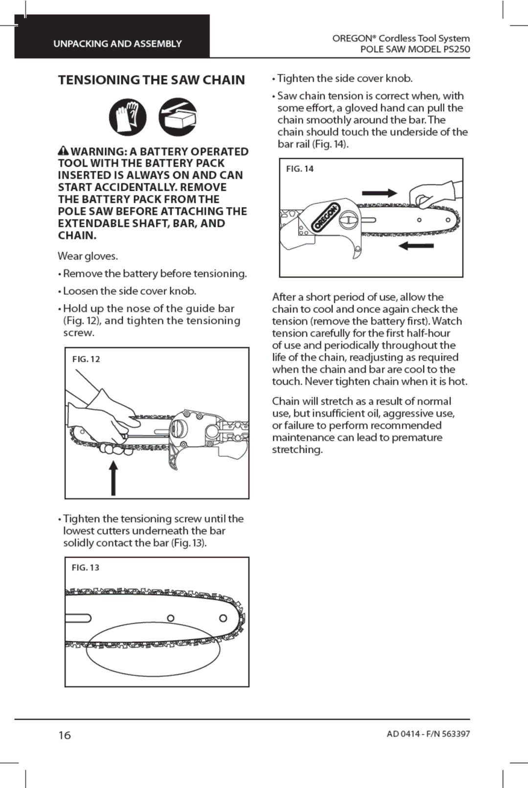 Oregon PS250 manual 