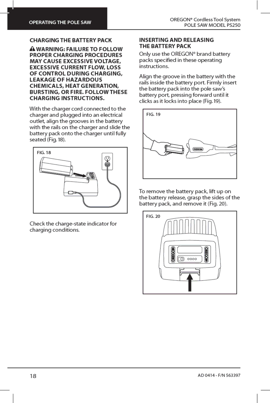 Oregon PS250 manual 