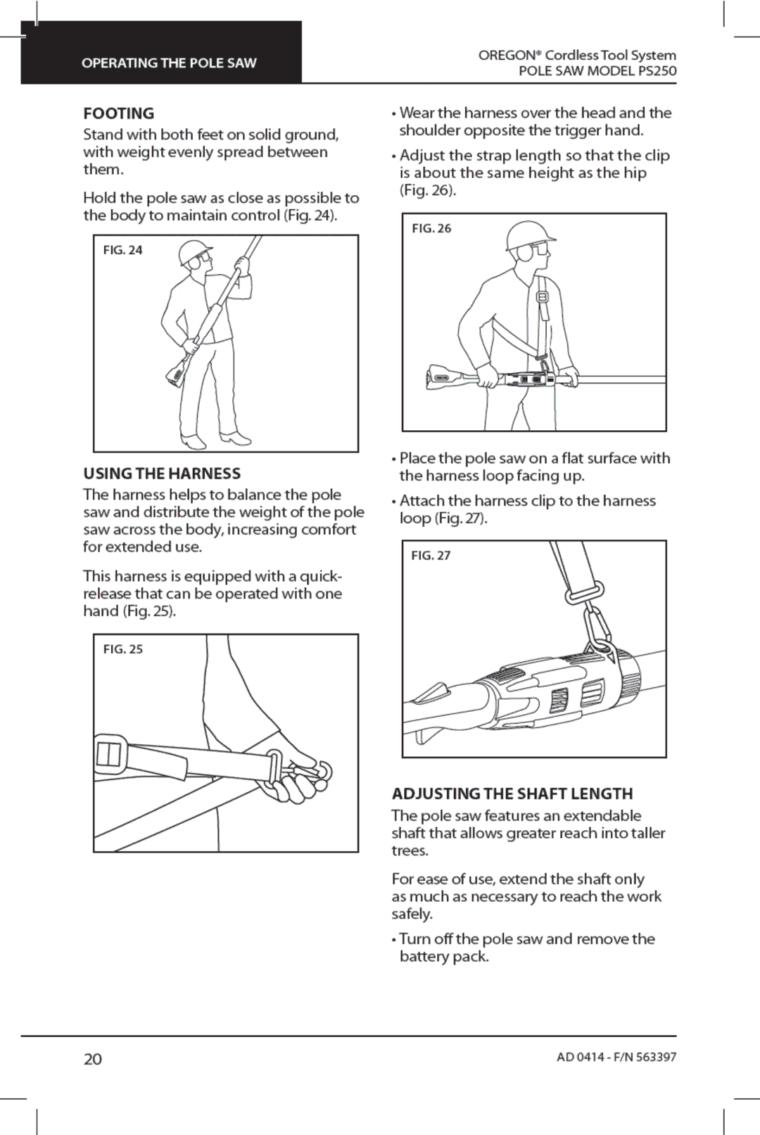 Oregon PS250 manual 