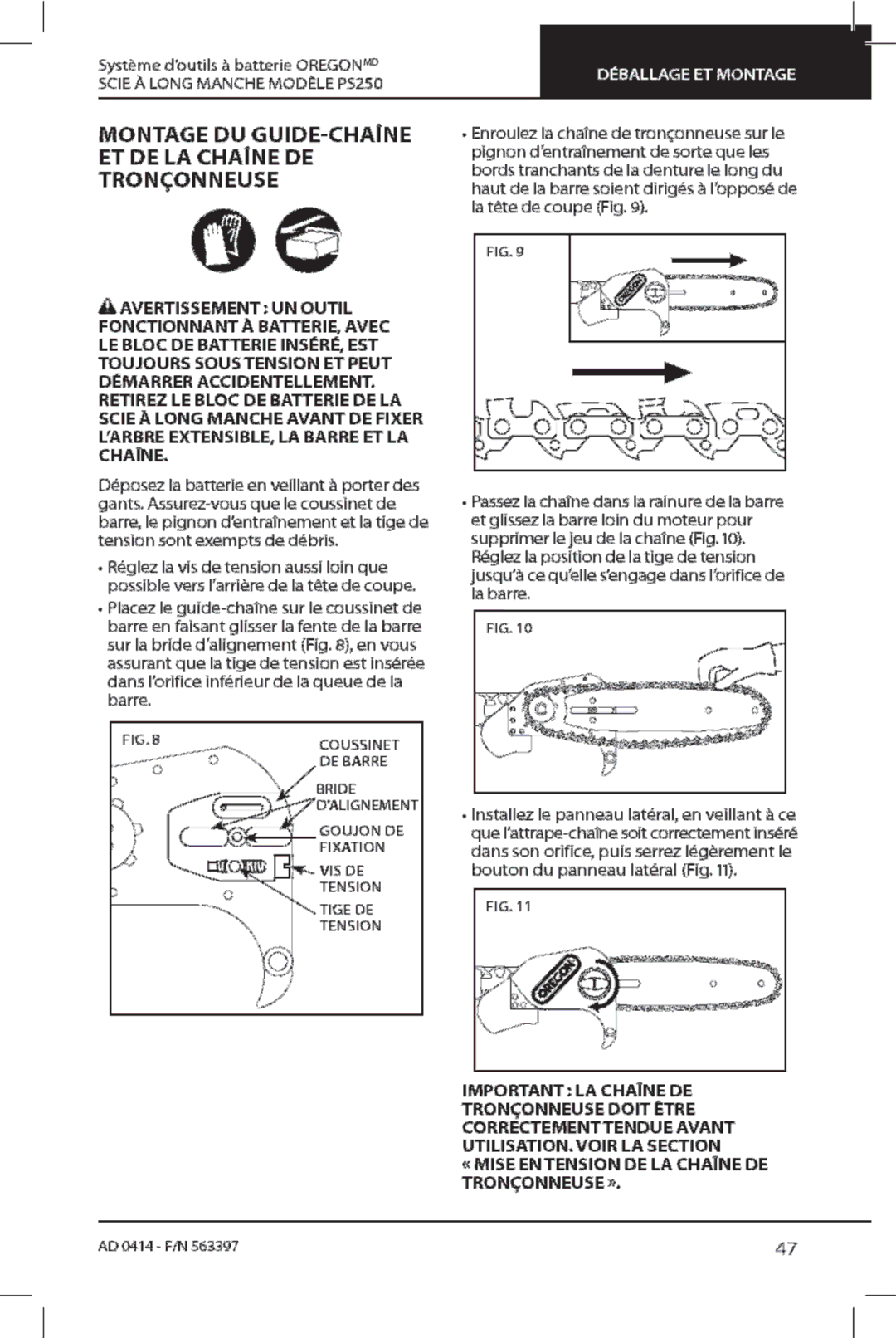 Oregon PS250 manual 