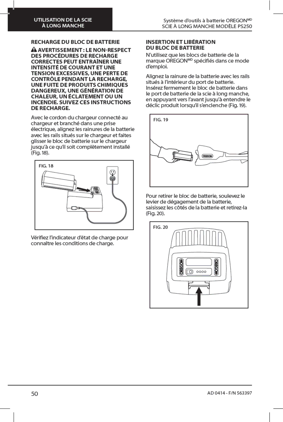 Oregon PS250 manual 