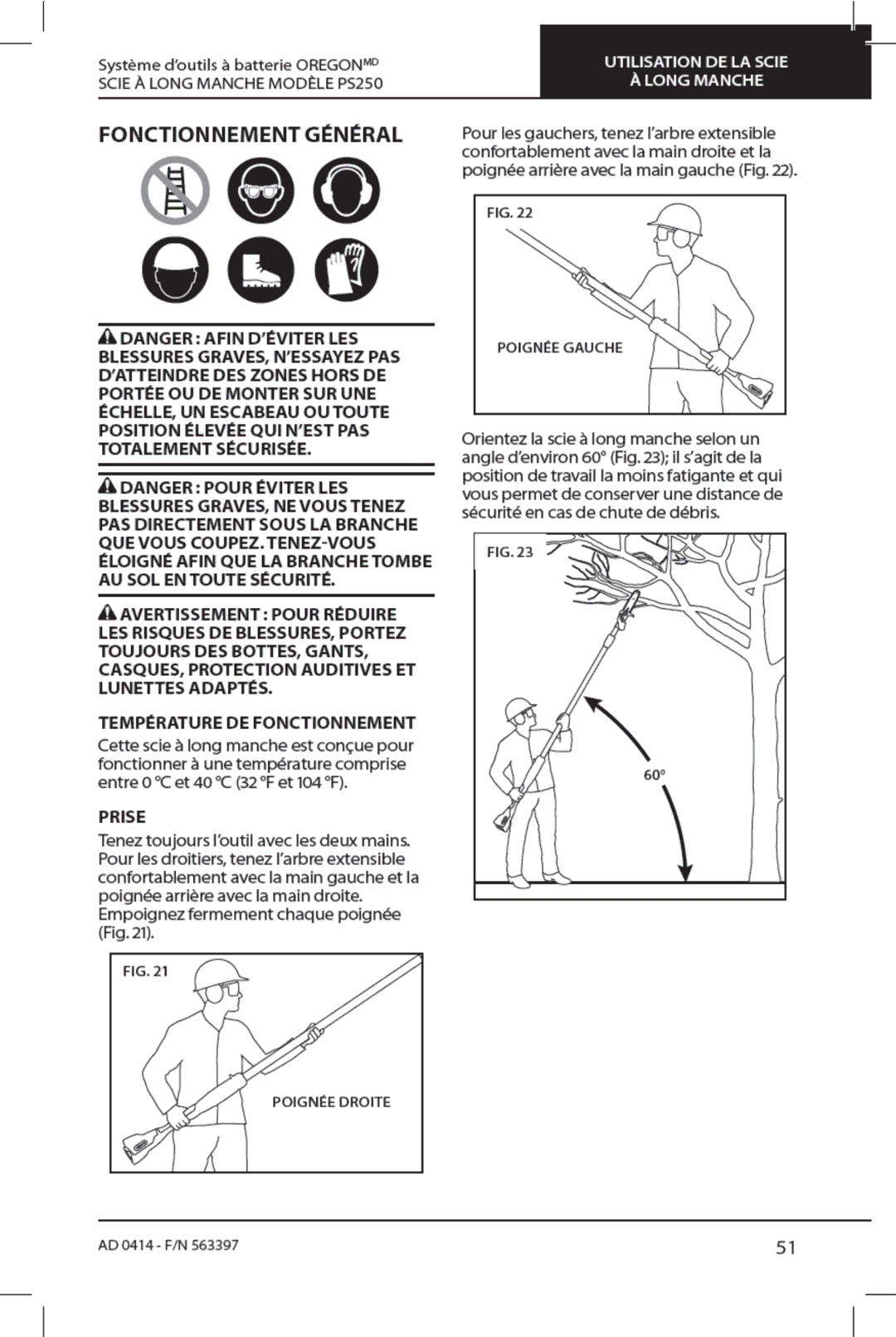 Oregon PS250 manual 