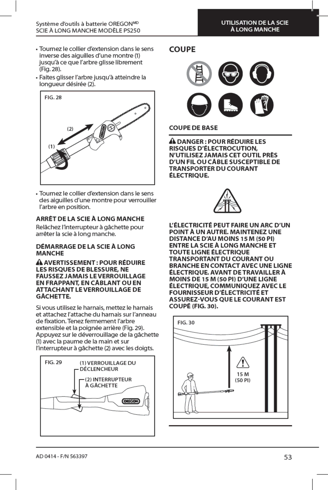 Oregon PS250 manual 