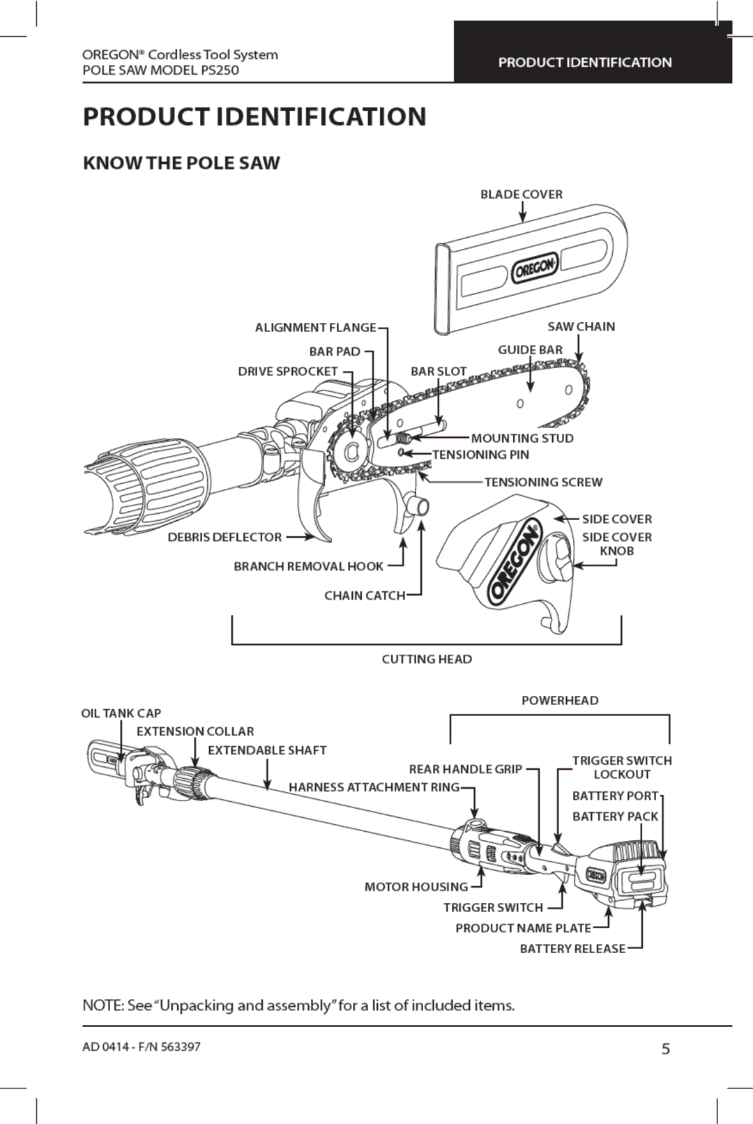 Oregon PS250 manual 