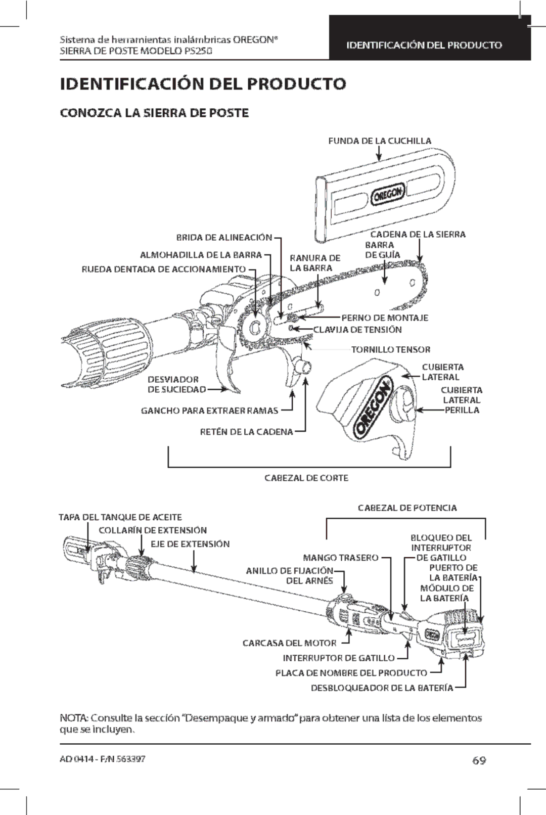 Oregon PS250 manual 