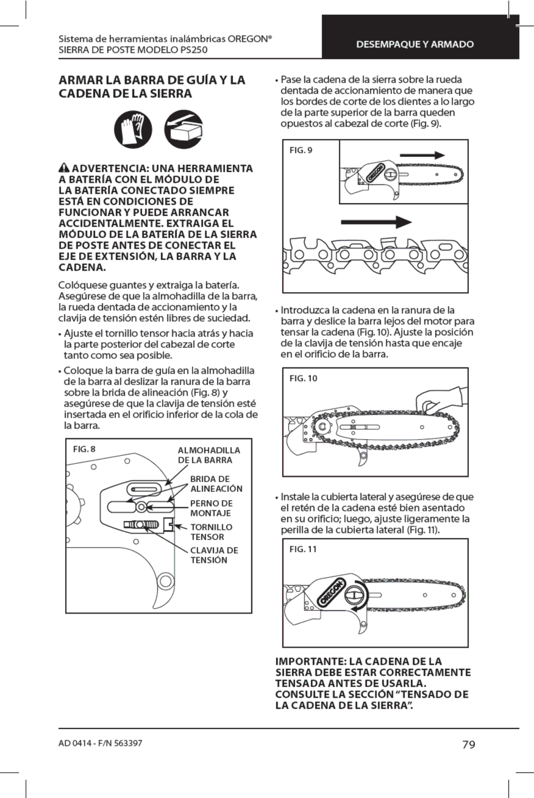 Oregon PS250 manual 