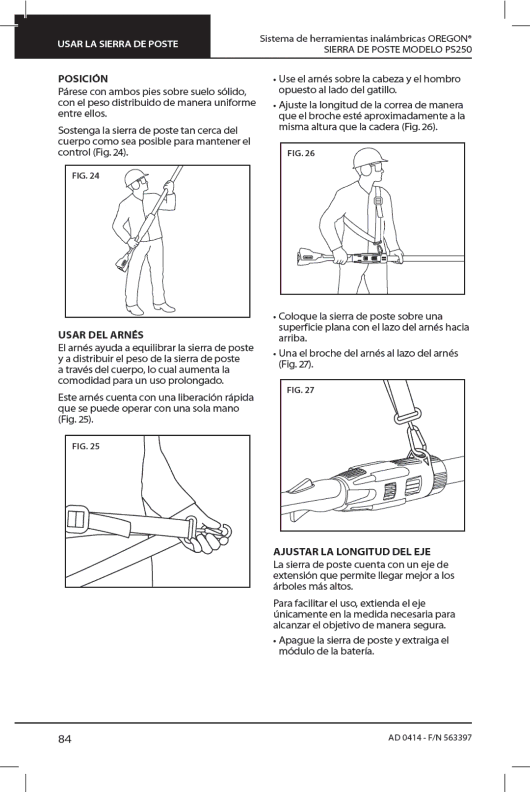 Oregon PS250 manual 