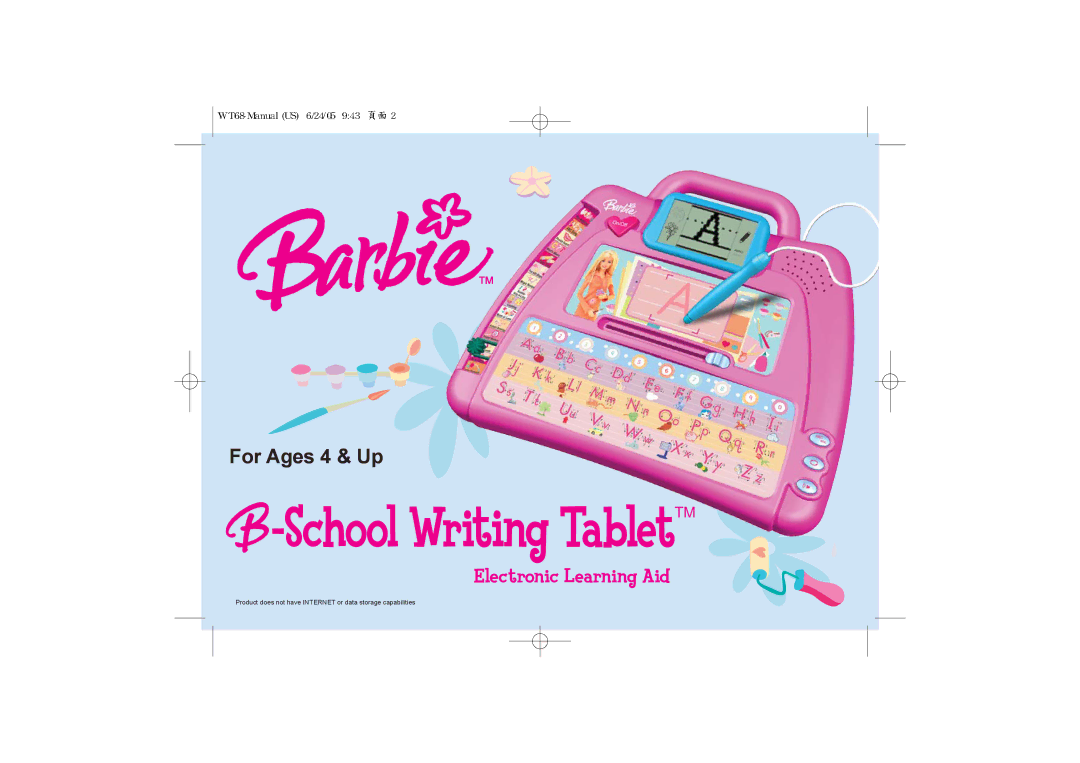 Oregon Scientific 086-003875-034 manual School Writing TabletTM 