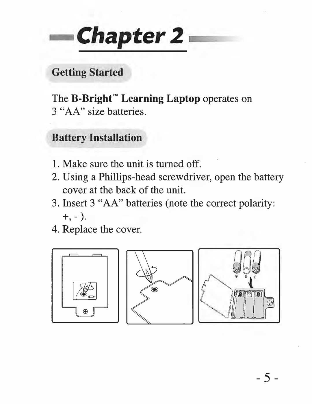 Oregon Scientific 300102544-00001-10, Barbie B-Brite Learning Laptop manual 