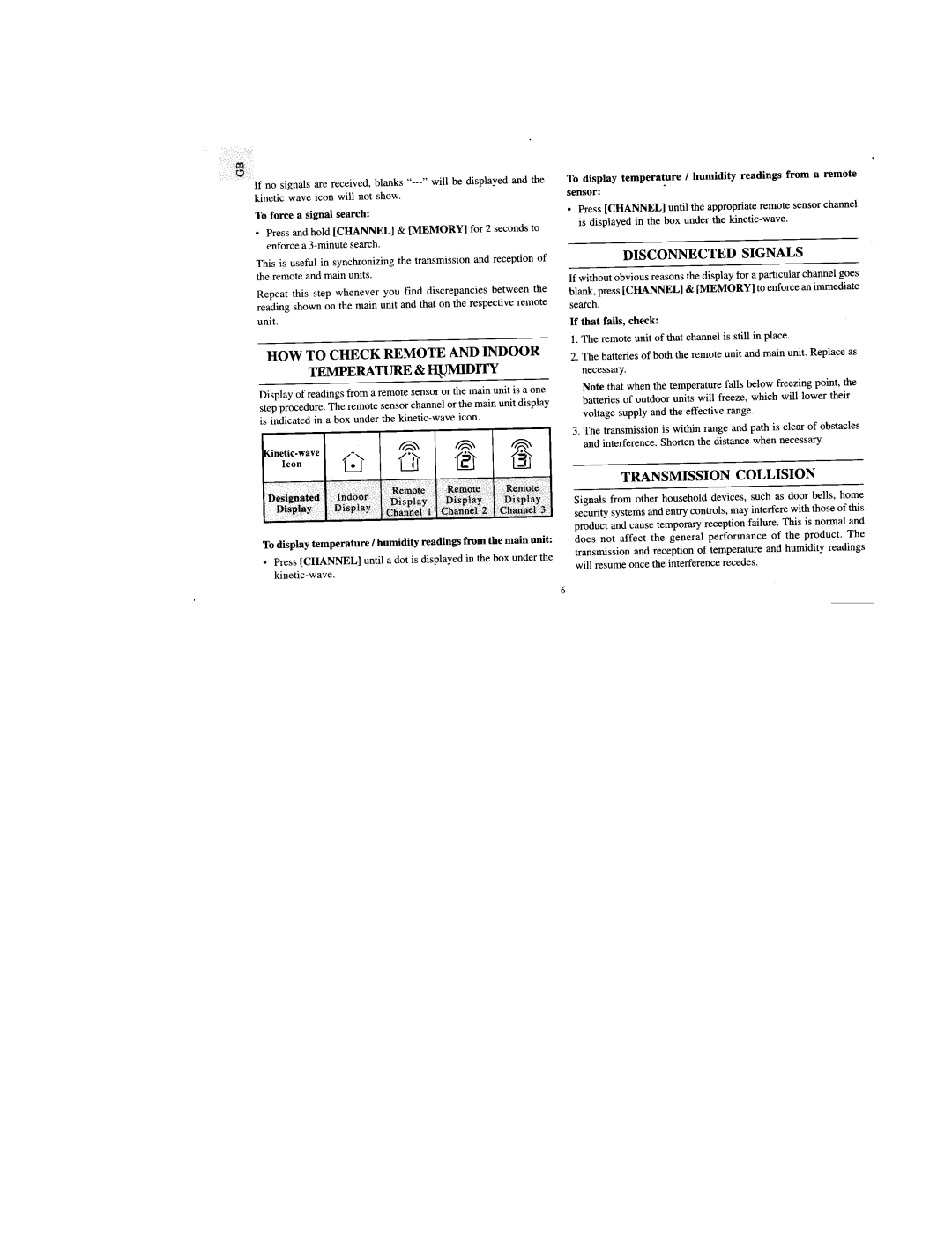 Oregon Scientific BAR122HGLA manual 