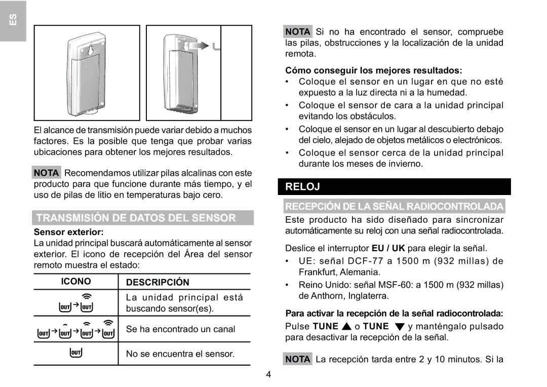 Oregon Scientific BAR339P manual I777, $/Ek 