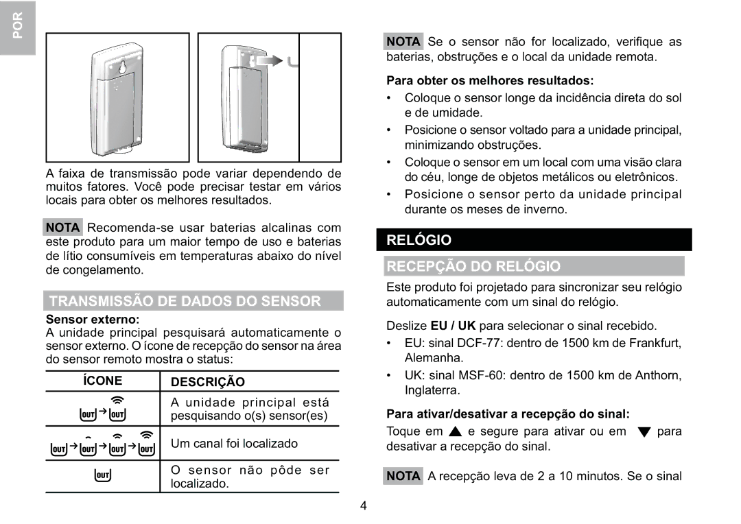 Oregon Scientific BAR339P manual C7777, Dc7I 