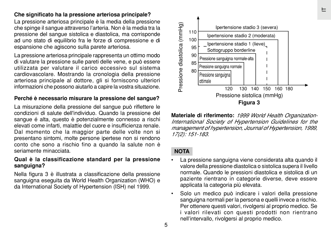 Oregon Scientific BPW120 Che significato ha la pressione arteriosa principale?, Ottimale, Pressione sistolica mmHg 