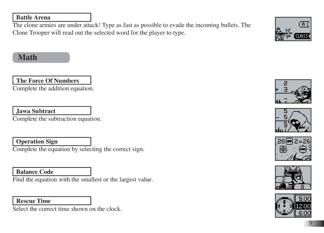 Oregon Scientific Clone Trooper Laptop manual Math 